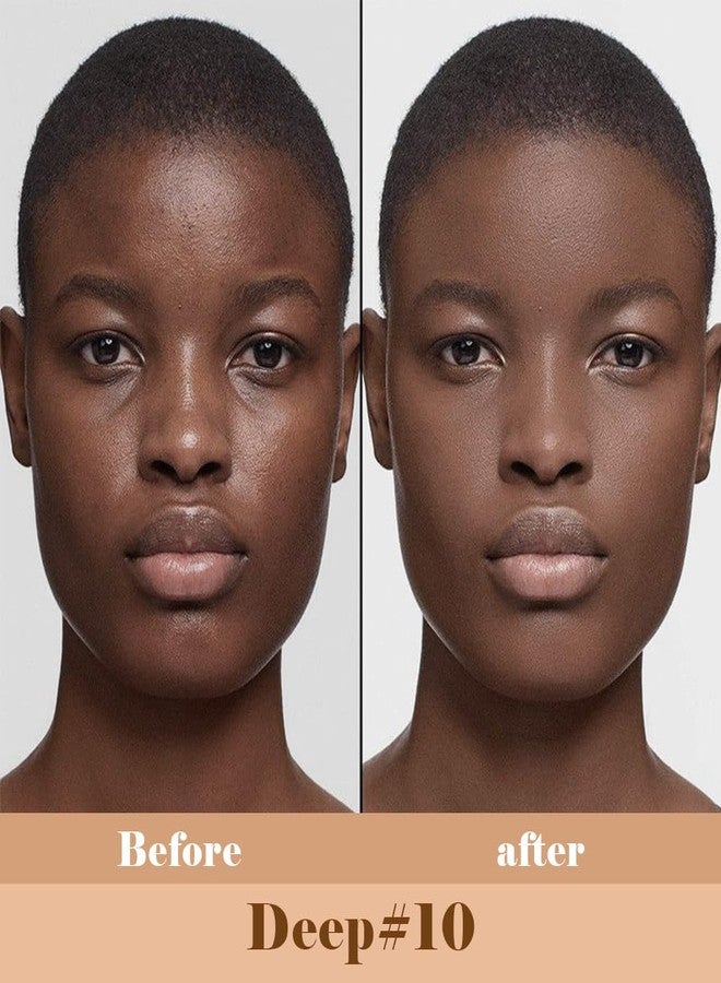 QIDSTERS Liquid Concealer for Older Women, Under Eye Brightener Full Coverage Concealer for Dark Circles, Spots, Lightweight Waterproof Foundation Makeup, Vegan & Cruelty-Free, 10 Deep - Image 2